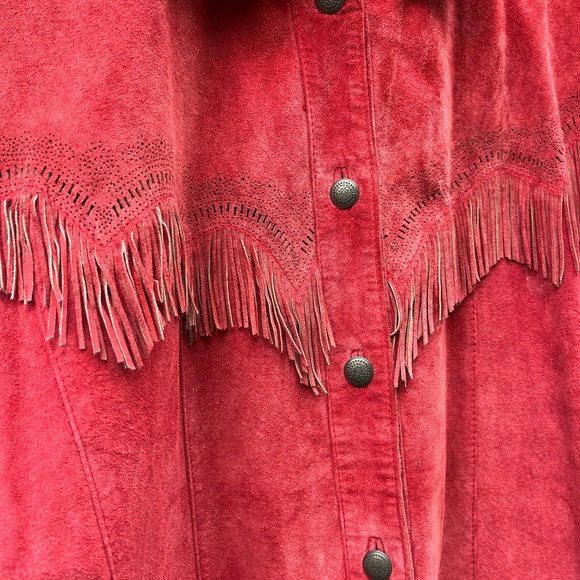 Fringed Suede Jacket - Picture 1 of 6
